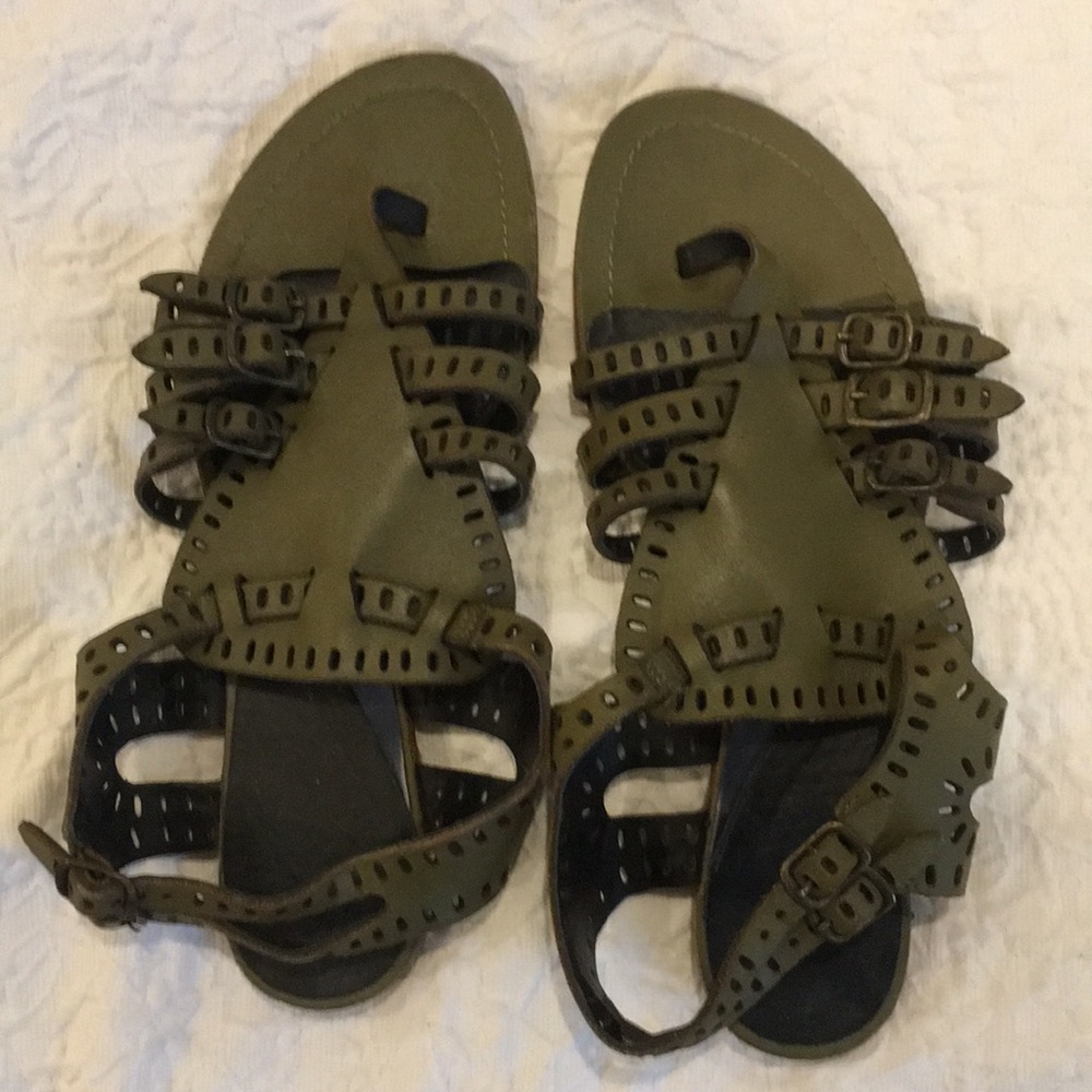 Anthropologie Pied Justice Perforated Sandal 38